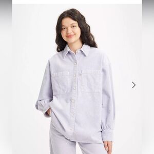 Levi’s Fresh “Jovi” Relaxed Women’s Corduroy Button Up in purple